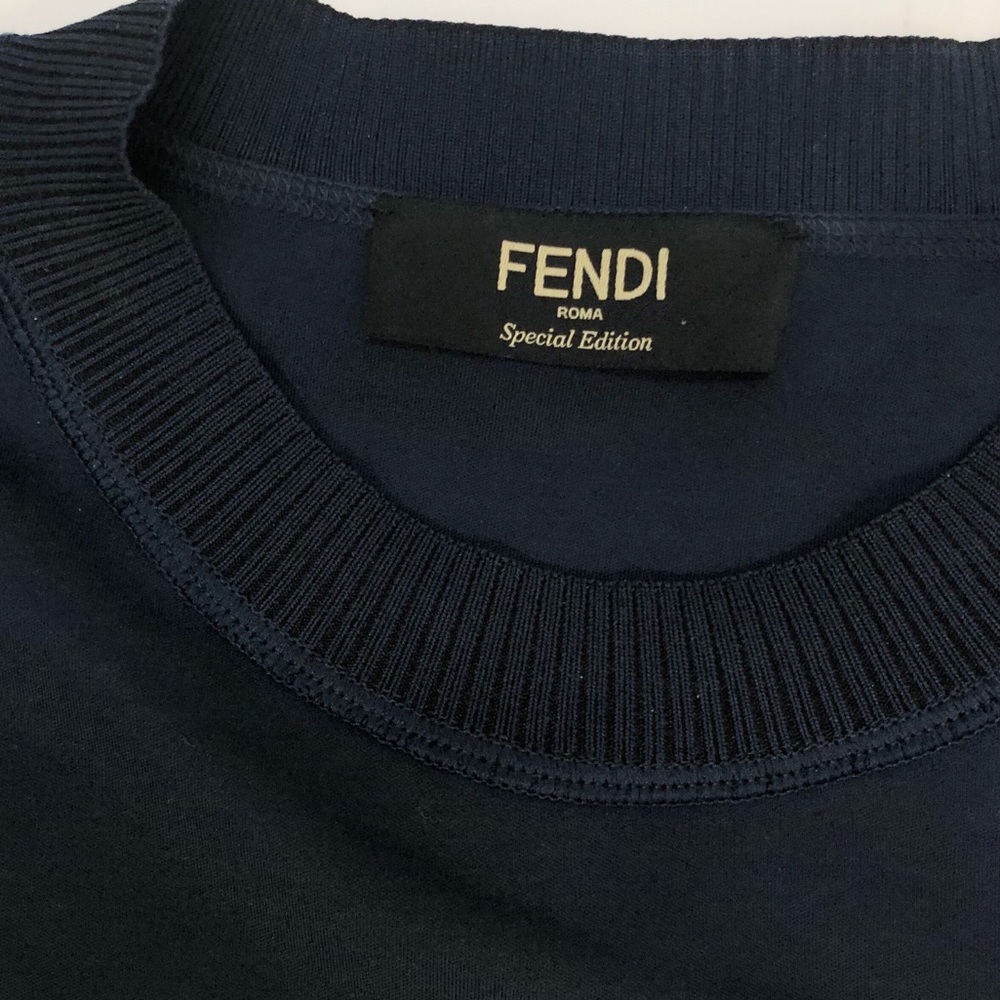 SOLD Authentic Fendi Studded Logo T Shirt - Picture 6 of 7